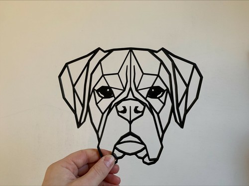 Boxer geometrico cane animale