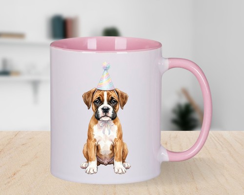 Tazza caffè rosa boxer - dog, 11