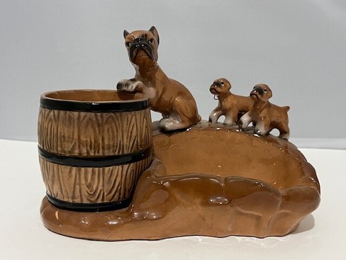 Boxer vintage ceramica marrone