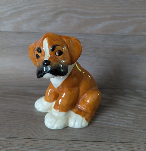 Vintage boxer puppy dog - boxer,